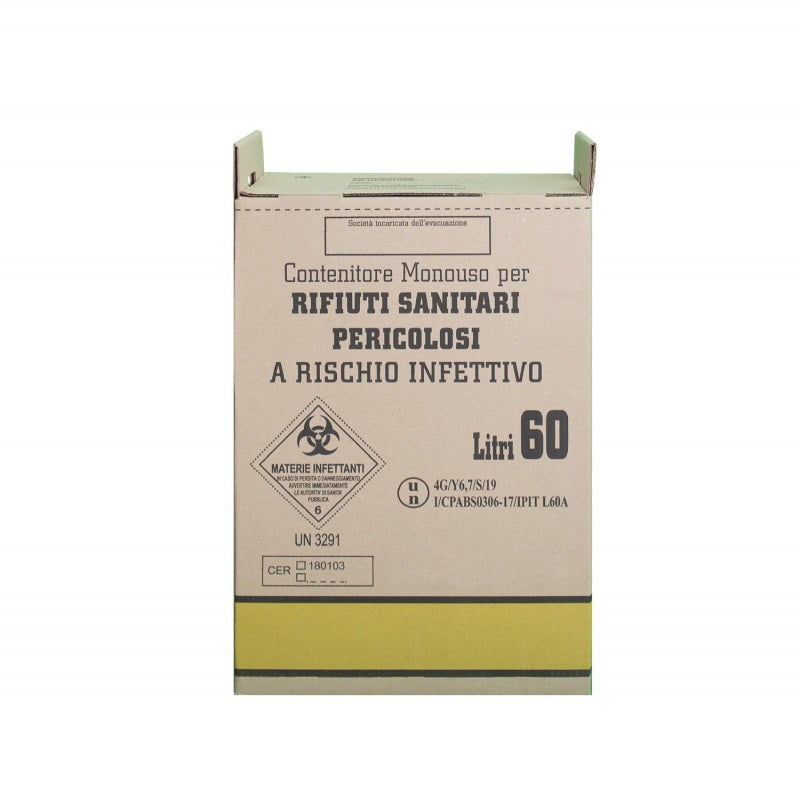 Contenitore monouso per rifiuti sanitari pericolosi