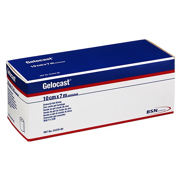 Gelocast benda in garza al gel di ossido di zinco cm10x7mt
