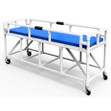Barella amagnetica in pvc con ruote completa di materassino (BRM001)