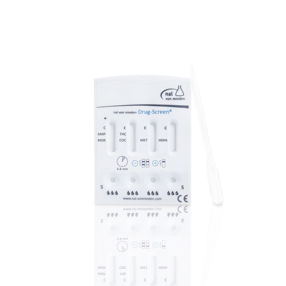 Drug Screen Card multi 6AG AMP1000, COC300, MDMA500, MET1000, MOR/OPI300, THC50 - conf.25 test