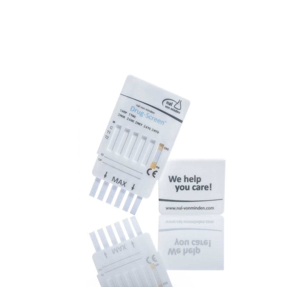Test Rapido ad immersione - 7 droghe rilevabili + adulteranti pH e CREA - Conf.25 test
