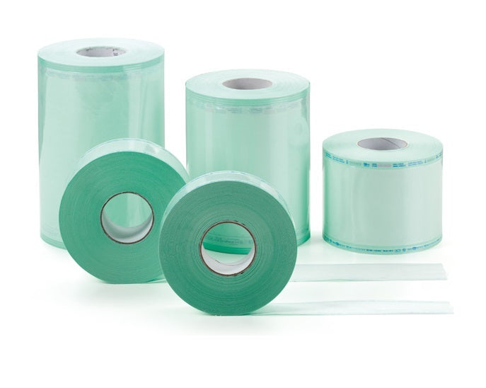 Rotolo per sterilizzazione Steridiamond piatto lato trasparente - mm. 75x200mt.