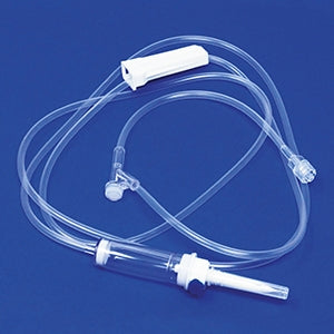 Deflussore universale 2 vie con roller senza ago attacco Luer Lock,tubo 150 cm. - Conf.25 pz.