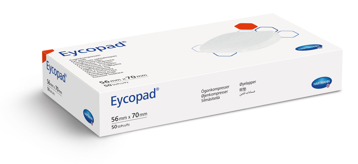 Nicht sterile ophthalmische Kompressen Eycopad