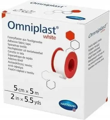 HARTMANN Omniplast White Textil-Heftpflaster - weiße Einzelrolle