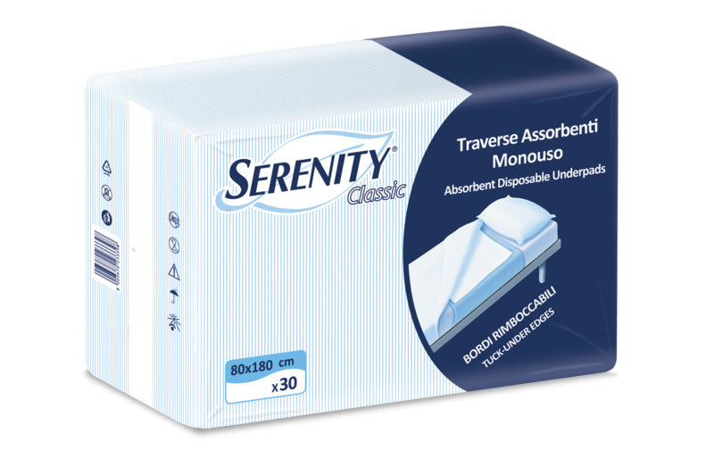 Traverse monouso Serenity Classic 80x180 - Conf.30 pz.