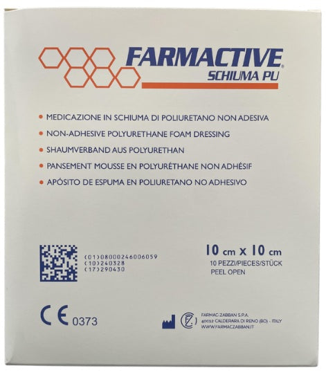 Medicazione sterile Farmactive in schiuma di poliuretano non adesiva