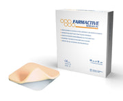 Medicazione sterile in schiuma PU con bordo adesivo - cm 10x10 - conf.10 pz.