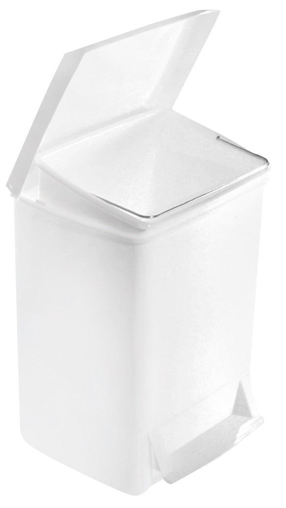 Pattumiera a pedale 18 L con cestello estraibile - PATTY 18 - Bianco