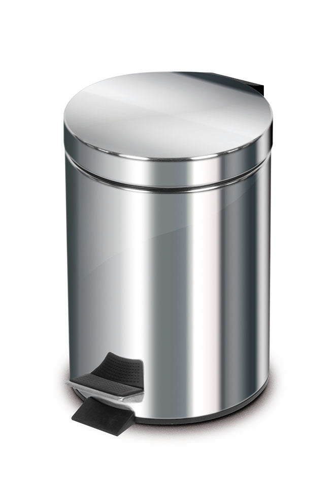Pattumiera a pedale in acciaio inox 3 L - 551 - Inox