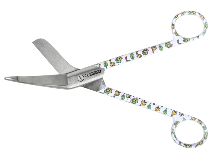 Stainless steel bandage scissors - caterpillar pattern