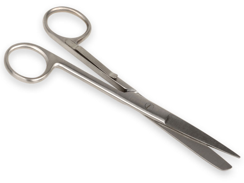 Forbici rette punte alterne con clip - 14 cm - 1 pz.