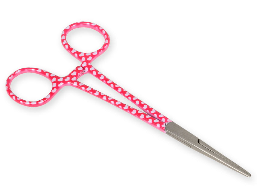 Pinza emostatica retta - fantasia cuori - 16 cm - 1 pz.