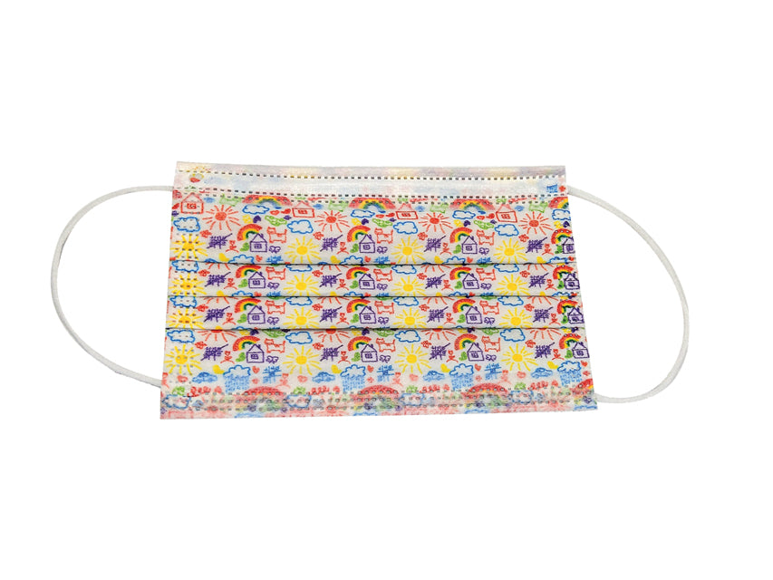 GIMA Mascherine chirurgiche pediatriche 3 veli tipo II con elastici