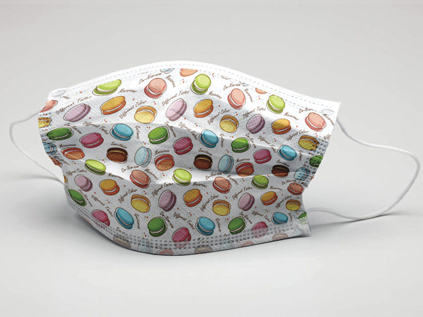 GIMA 98 % filtrierende chirurgische Maske, 3-lagig, Typ II mit Gummibändern - Erwachsene