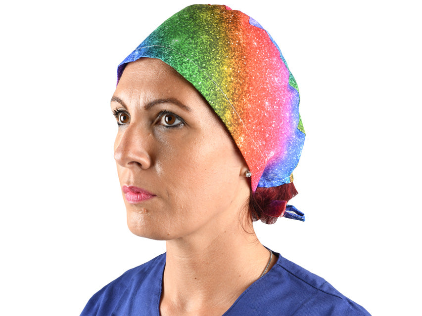 Cappellino chirurgico fantasia brillante - M