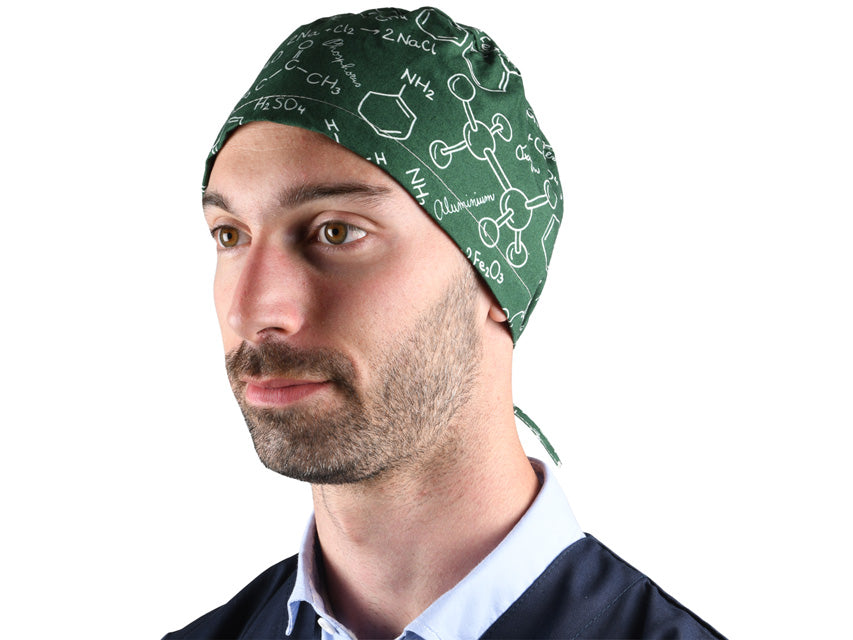 Cappellino chirurgico fantasia chimica - M