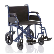 Silla de ruedas plegable serie plus para obesos asiento cm. 55 capacidad 200kg máx