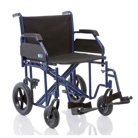 Silla de ruedas plegable serie plus para obesos asiento cm. 55 capacidad 200kg máx