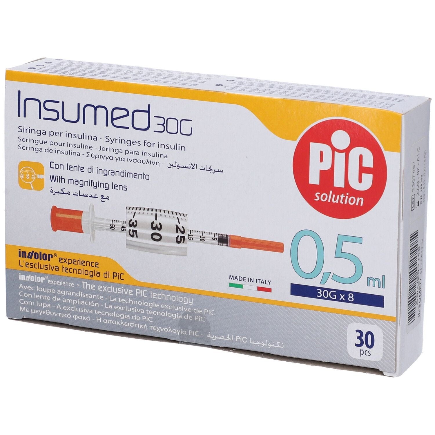 PIC INSUMED-Spritzen für Insulin