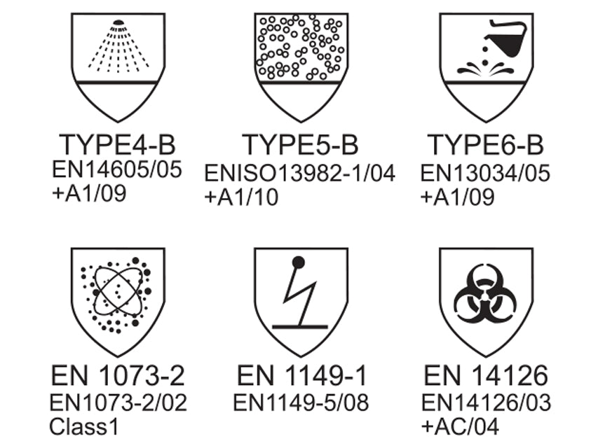 Combinaison isolante avec coutures thermosoudées Type 4B-5B-6B jetable - GIMA