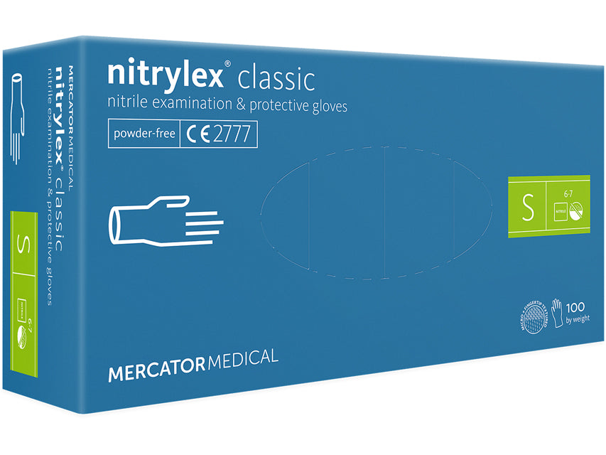 Guanti in nitrile senza polvere Nitrylex Classic
