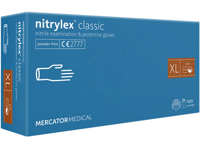 Gants en nitrile sans poudre Nitrylex Classic