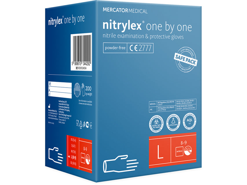 MERCATOR MEDICAL Guanti nitrile Nitrylex Classic One by One