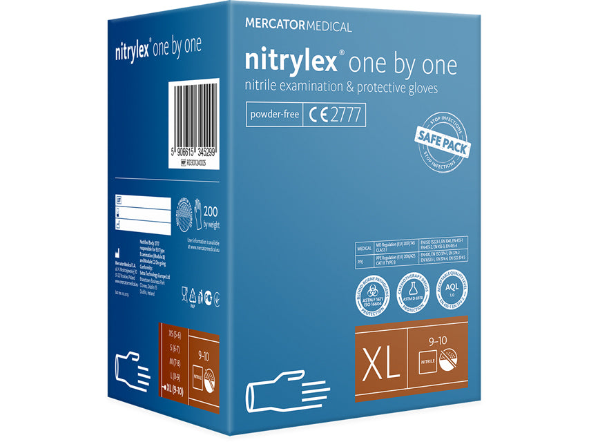 MERCATOR MEDICAL Guanti nitrile Nitrylex Classic One by One