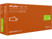 MERCATOR MEDICAL Guanti nitrile nitrylex High Risk orange