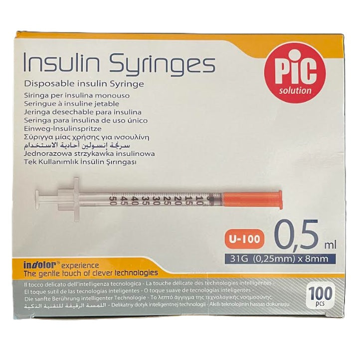 PIC INSUMED syringes for insulin