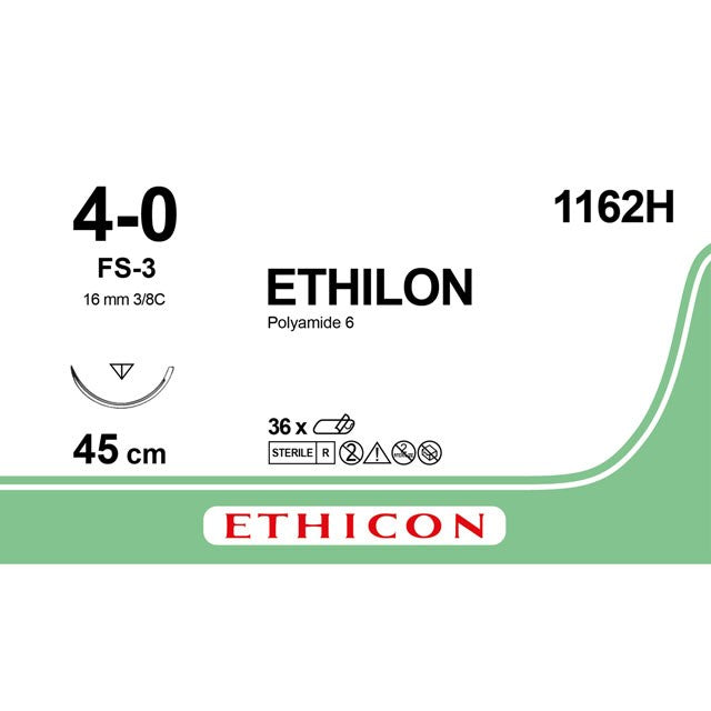 Ethicon Ethilon suture monofilamento non assorbibili in nylon