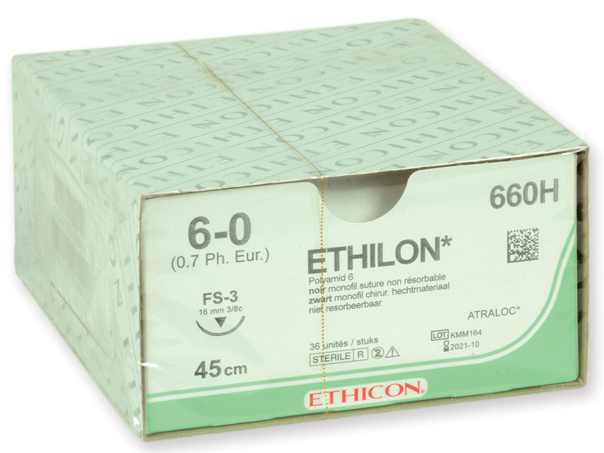 Ethicon Ethilon suture monofilamento non assorbibili in nylon