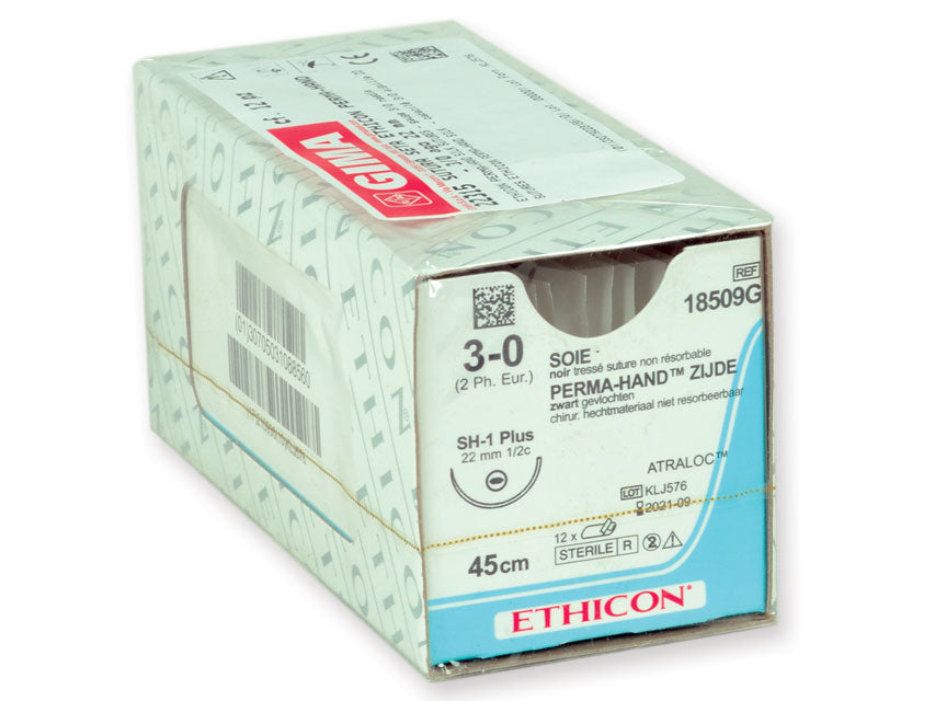 Ethicon Perma-Hand suture in seta