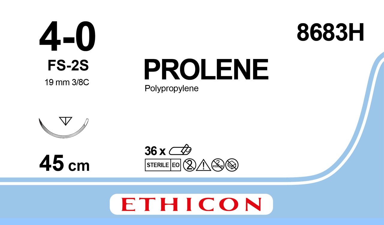 Ethicon Prolene Monofilamentnaht - blauer Faden