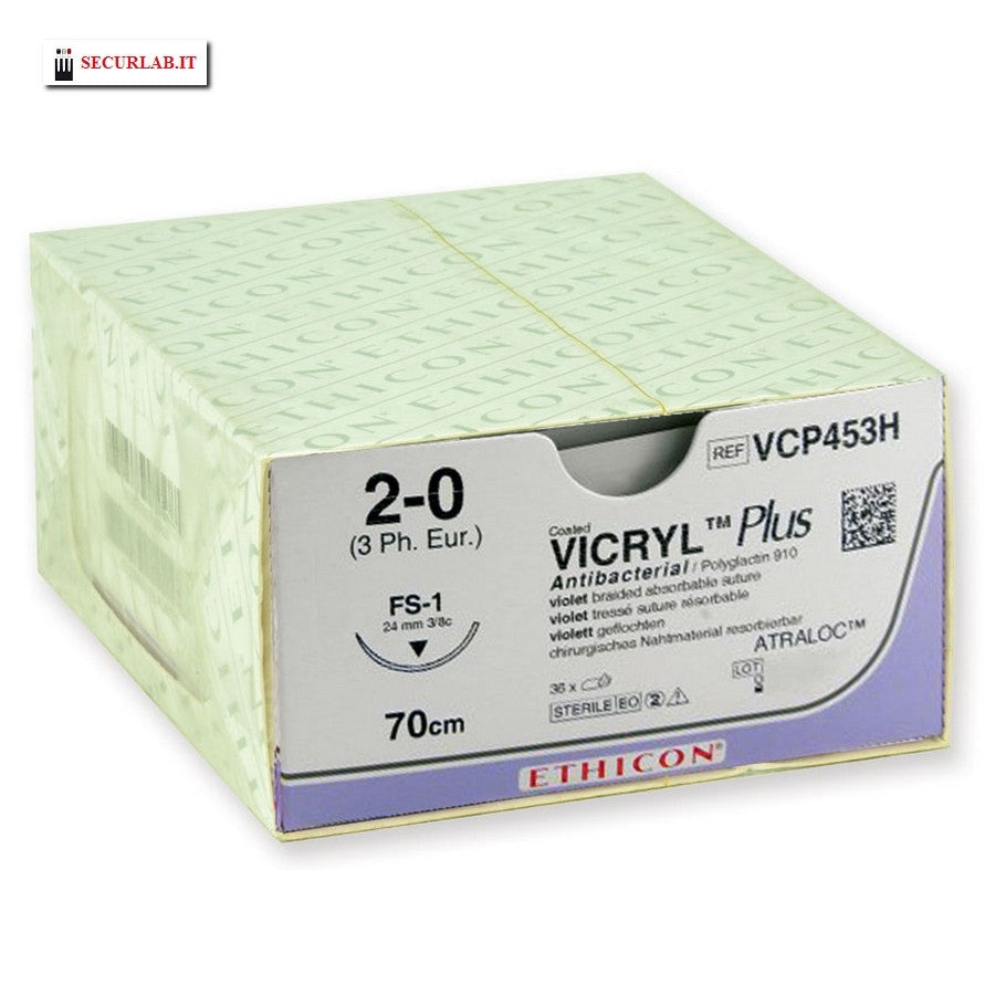 Ethicon Vicryl Plus suture assorbibili