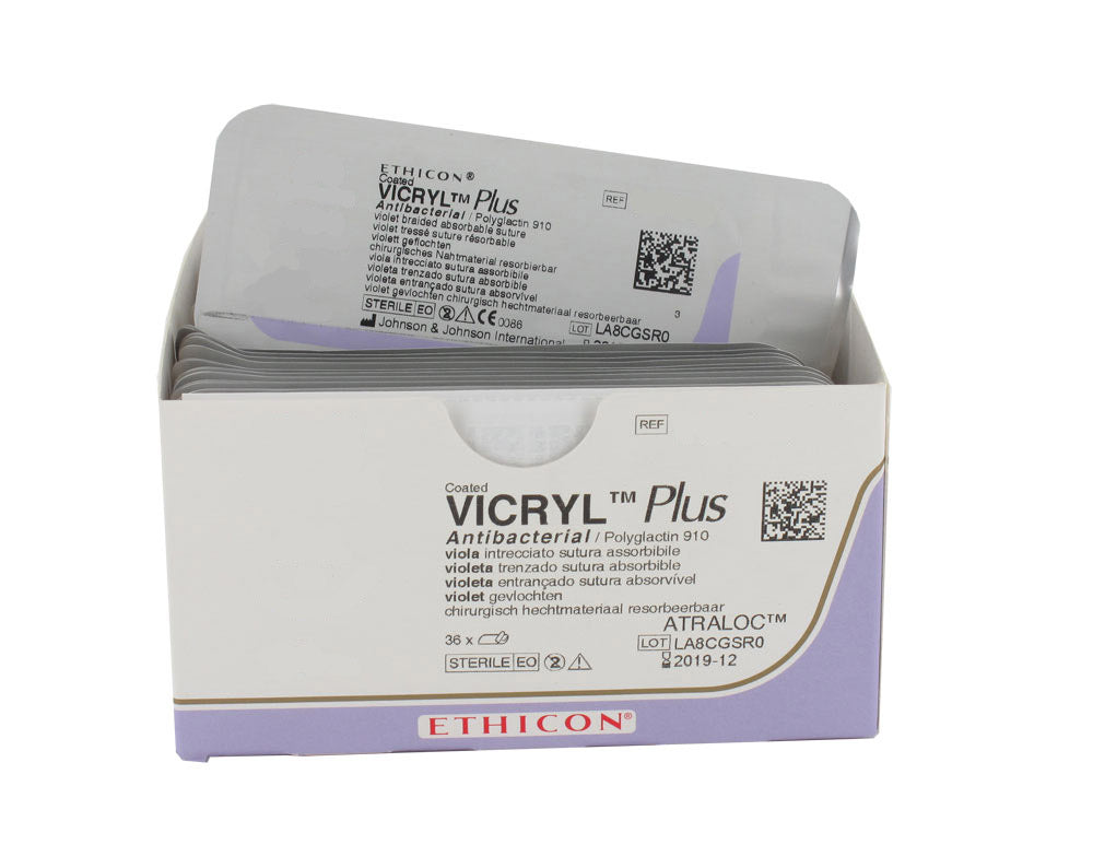 Ethicon Vicryl Plus suture assorbibili antibatteriche poliglactina 910 - filo viola