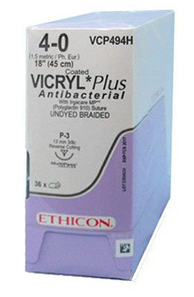 Ethicon Vicryl Plus suture assorbibili