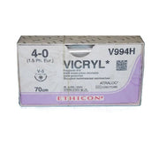 Suture assorbibili Ethicon Vicryl in polyglactin 910 ago 1/2 V-5 da 17 mm - USP 4/0 viola - conf.1 pz.