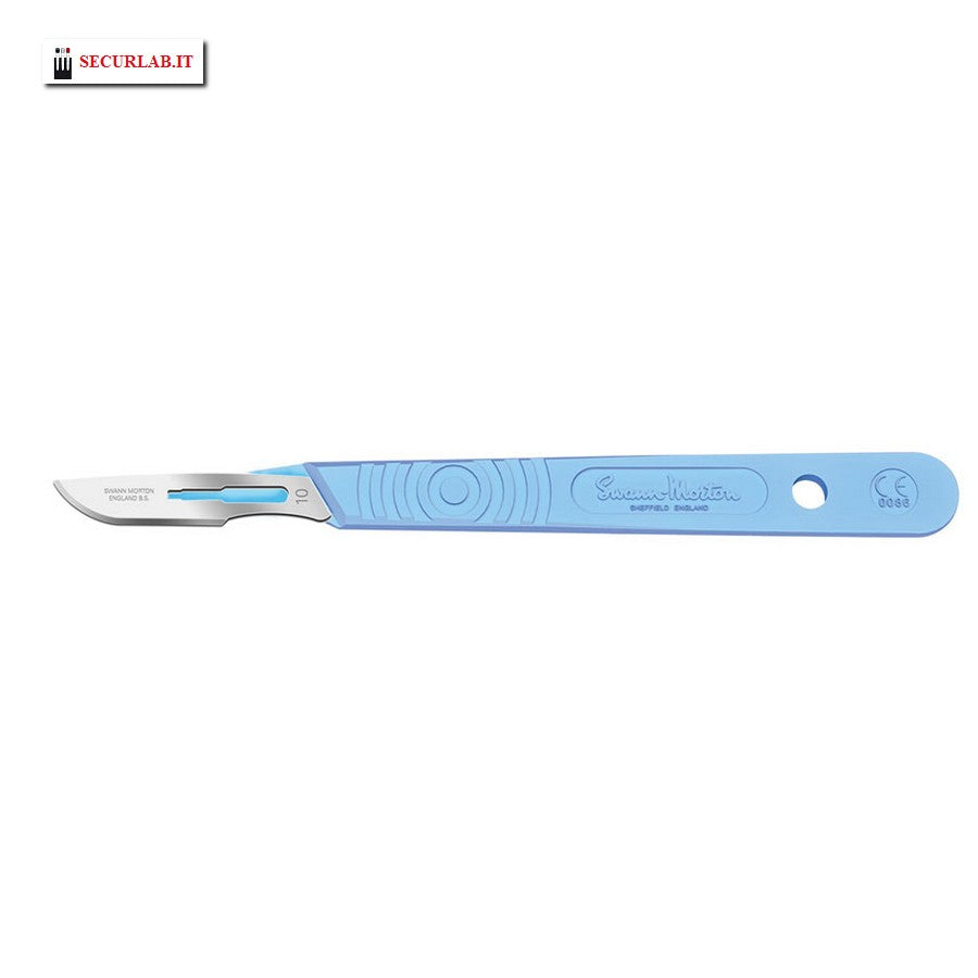 Bisturi swann morton lama inox n.10 sterile. Conf.10 pz.