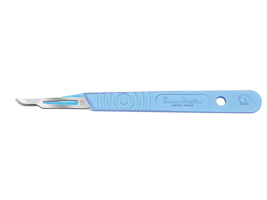 Bisturi swann morton lama inox n.15 - sterile. Conf.10 pz.
