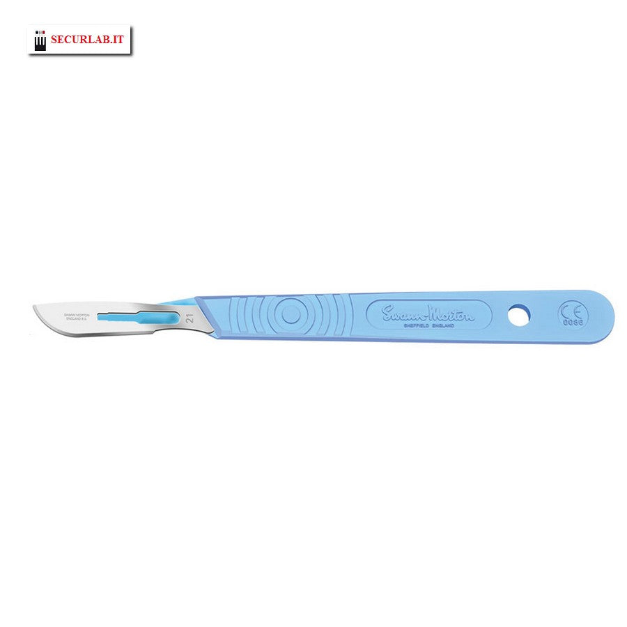 Bisturi swann morton lama inox n.21 - sterile. Conf.10 pz.