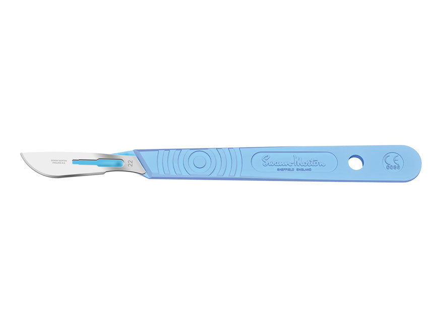 Bisturi swann-morton lama inox n.22 - sterile - conf. 10 pz.