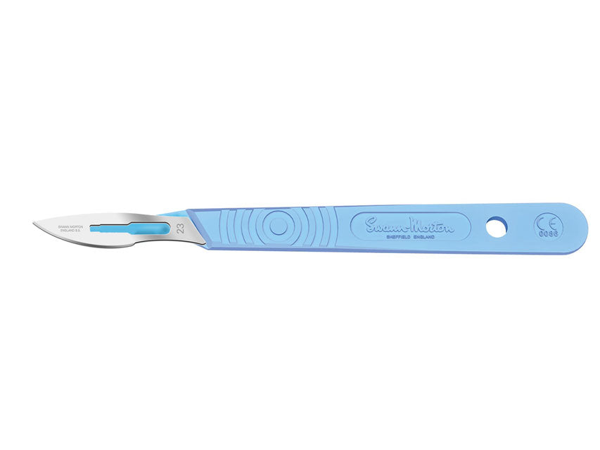 Bisturi swann-morton lama inox n.23 - sterile - conf. 10 pz.