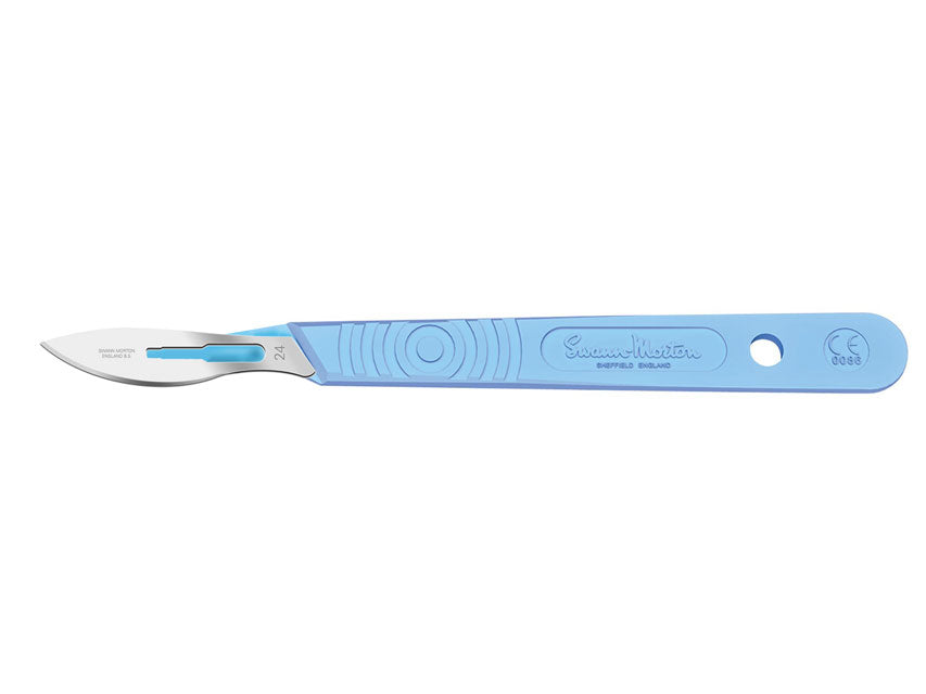 Bisturi swann-morton lama inox n.24 - sterile - conf. 10 pz.