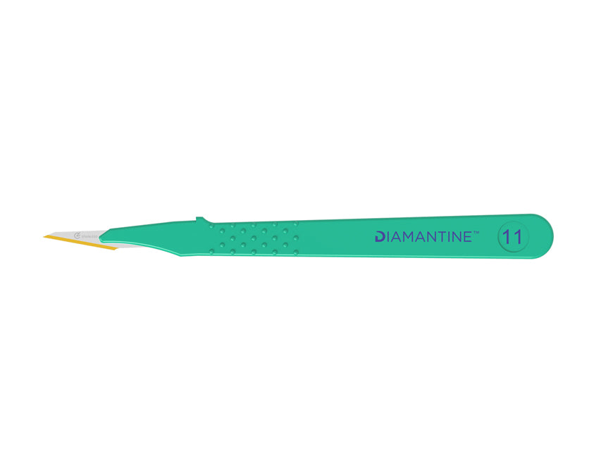 Bistouri diamantine lame inox n°11 - stérile - conf. 10 pcs.