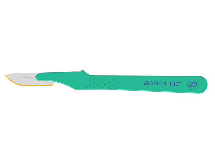 Bisturi diamantine lama inox n.22 - sterile - conf. 10 pz.