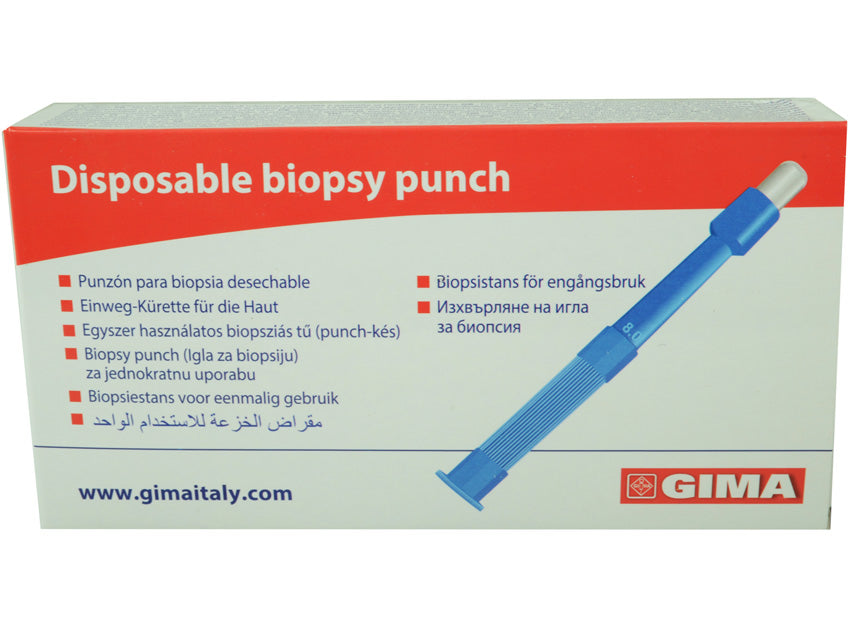 Punch biopsia GIMA senza otturatore e senza lattice