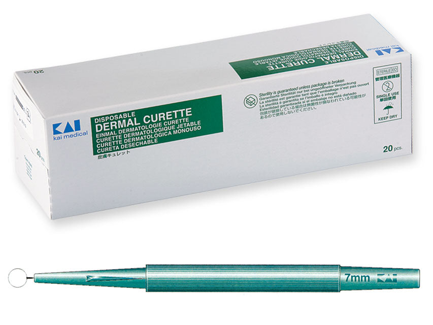 Curette dermatologiche diametro 7 mm - conf.20 pz.