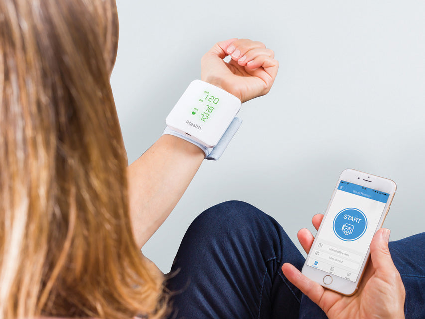 Misuratore pressione da polso iHealth VIEW BP7s - con display